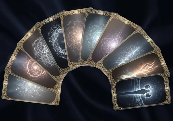 Tarot cards reflecting a person's inner state and thoughts.