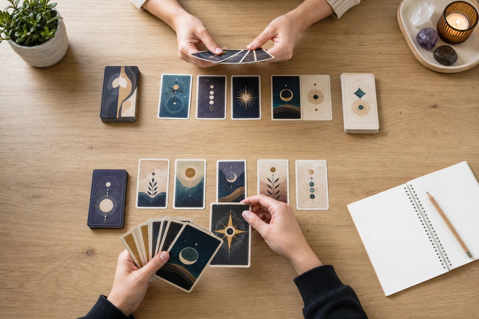 Two player tarot practice