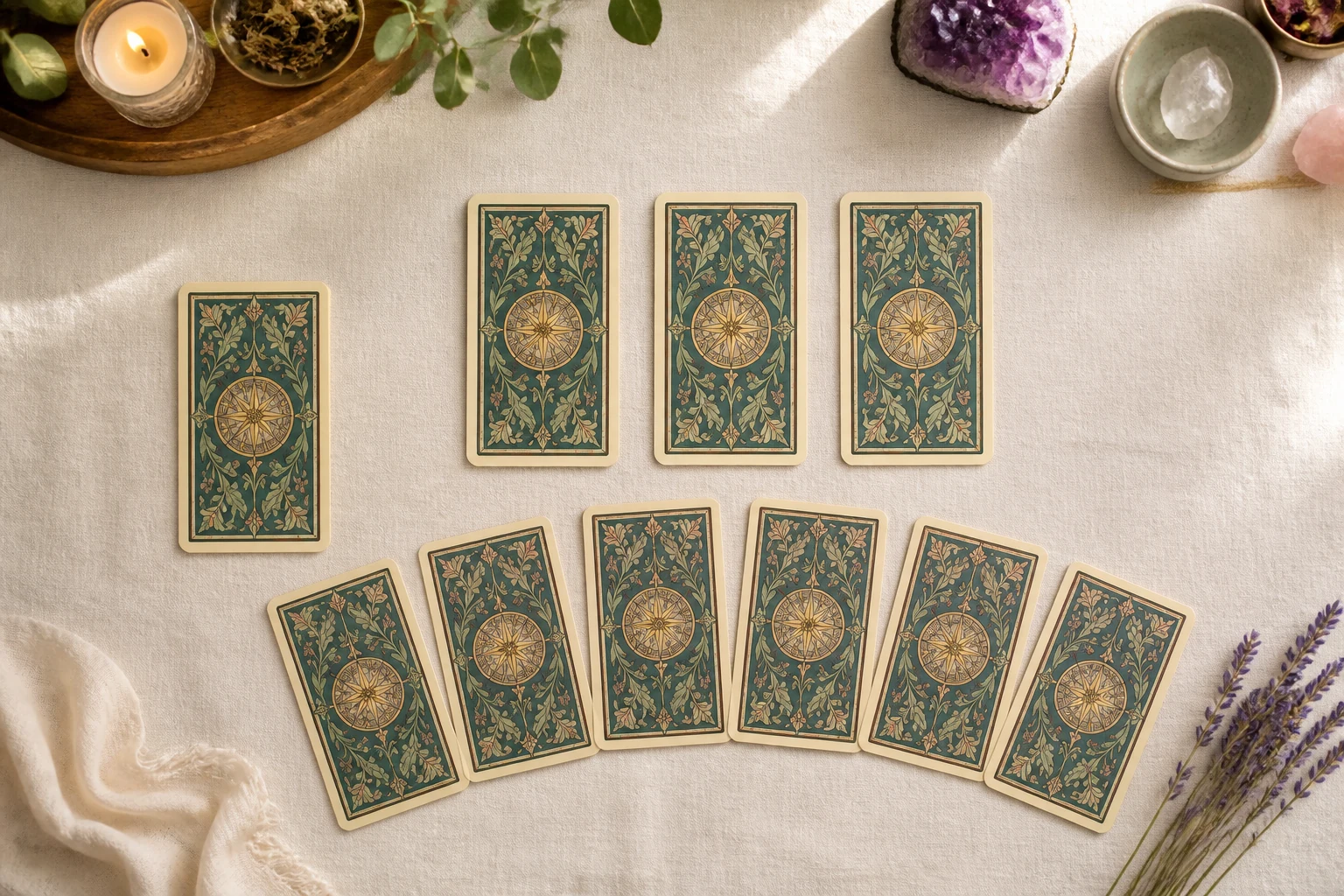 Simple tarot spread comparison